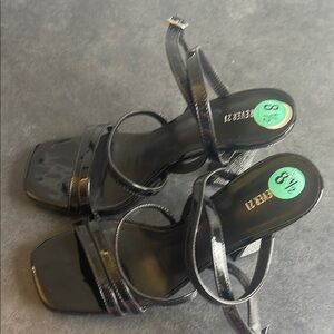 Black Strappy Heels